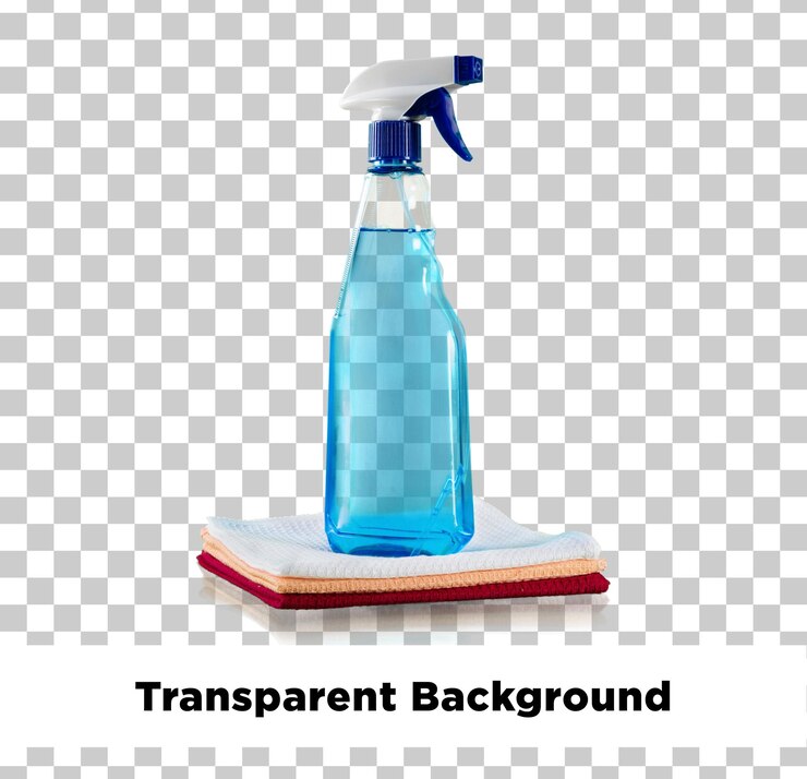 PSD spray bottle gun transparent background