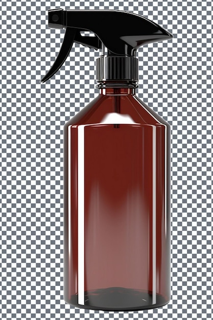 PSD spray bottle isolated on a transparent background