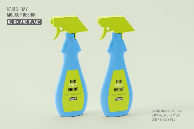 Premium PSD Spray bottle label template Premium PSD Spray bottle label template