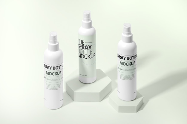 Spray bottle mockup design