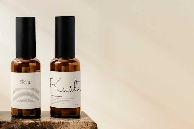 Spray bottle mockup psd for skincare product