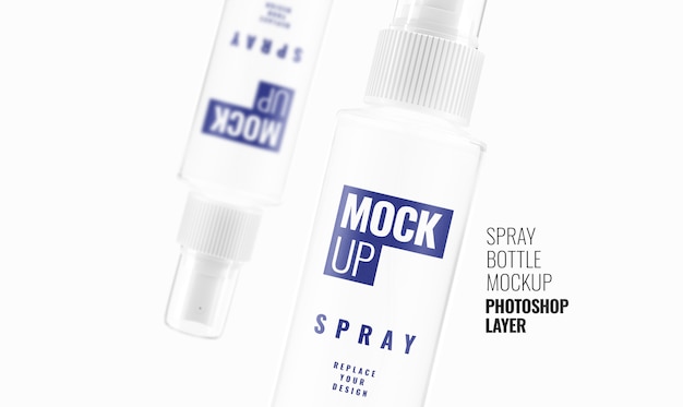 Bomboletta spray mockup rendering 3d realistico