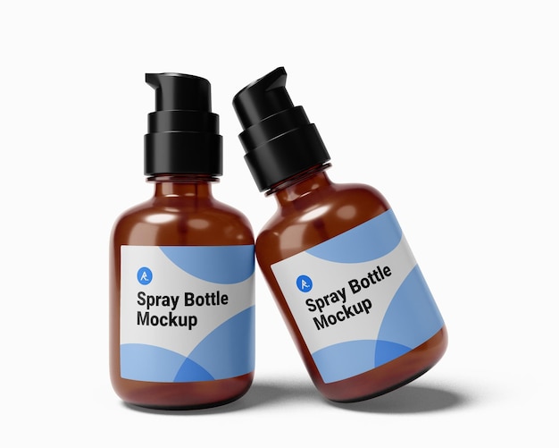 spray bottle mockup