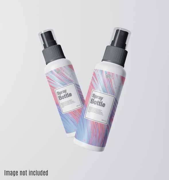 PSD spray bottle mockup