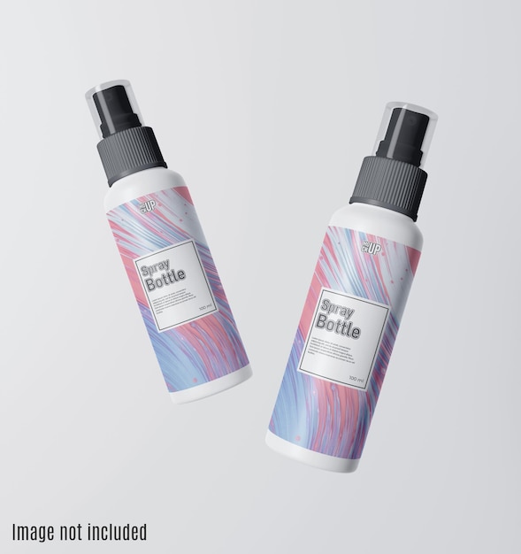 PSD spray bottle mockup