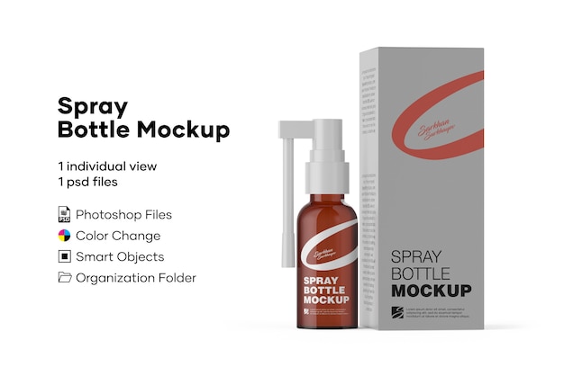 Spray bottle mockup