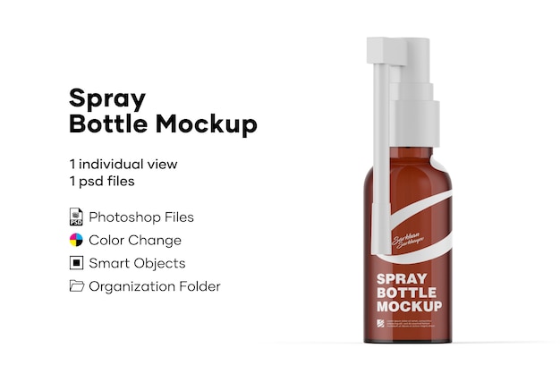 Spray bottle mockup