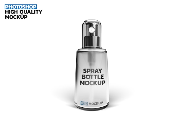 PSD spray bottle mockup