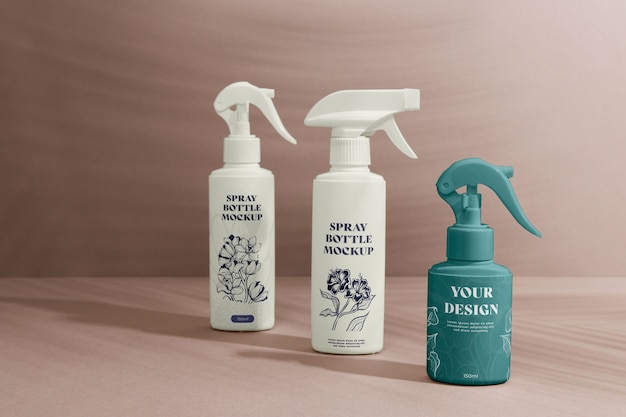 Spray bottle mockup