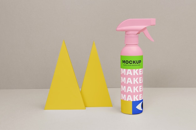 PSD spray bottle mockup