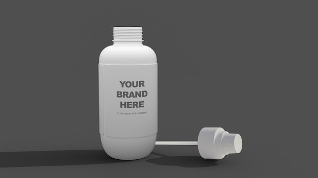 Spray bottle mockup