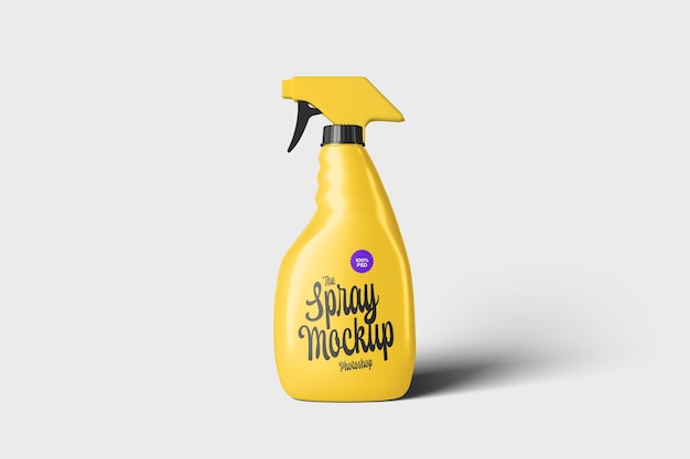 Spray bottle mockup