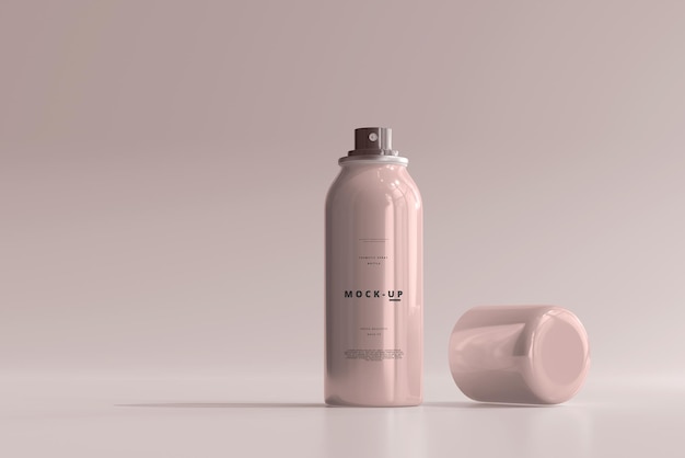 PSD bottiglia spray mockup