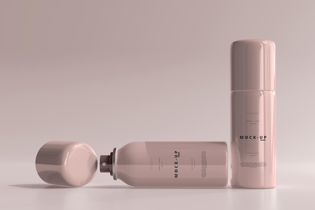 PSD spray bottle mockup