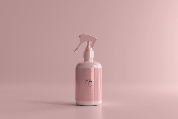 Spray bottle mockup