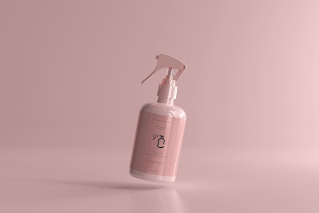 Spray bottle mockup