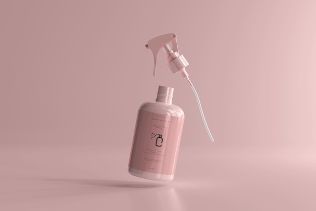 spray bottle mockup