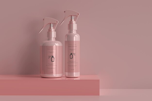 Spray Bottle Mockup