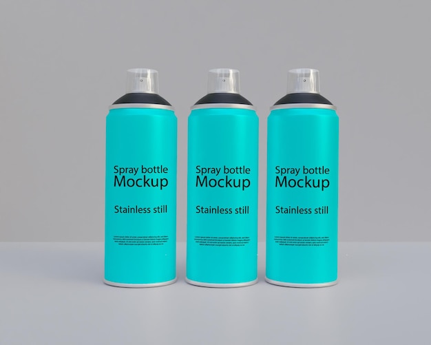 PSD mockup della bottiglia spray