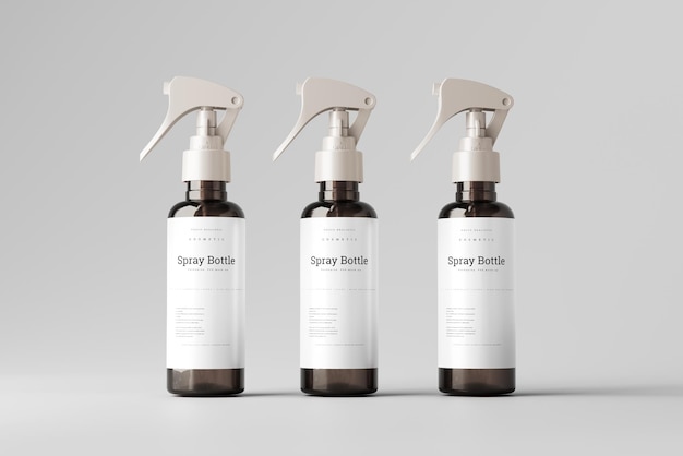 Spray bottle mockup