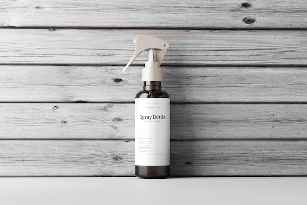 PSD mockup della bottiglia spray