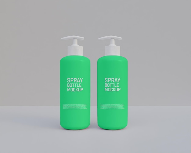 PSD mockup della bottiglia spray