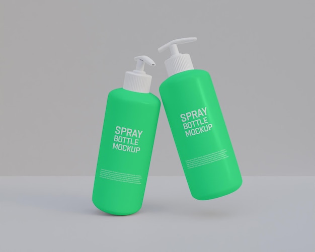 PSD mockup della bottiglia spray