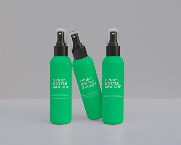 PSD mockup della bottiglia spray