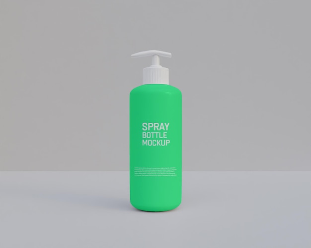 PSD mockup della bottiglia spray