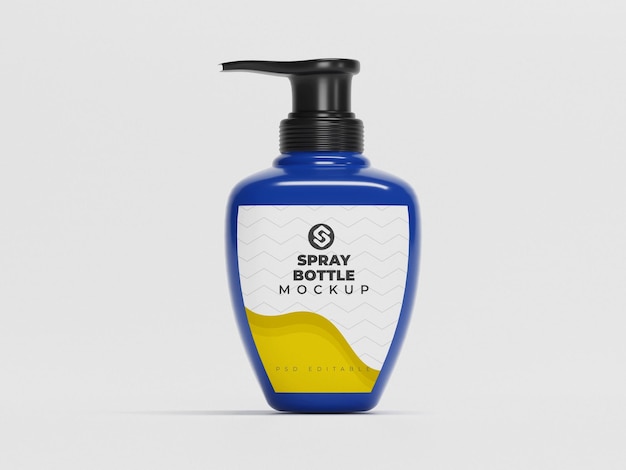 Mockup della bottiglia spray