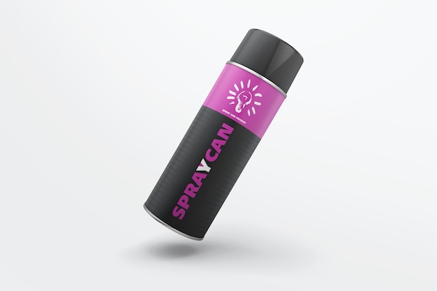 PSD mockup della bottiglia spray