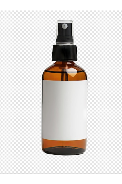 PSD spray bottle png mockup