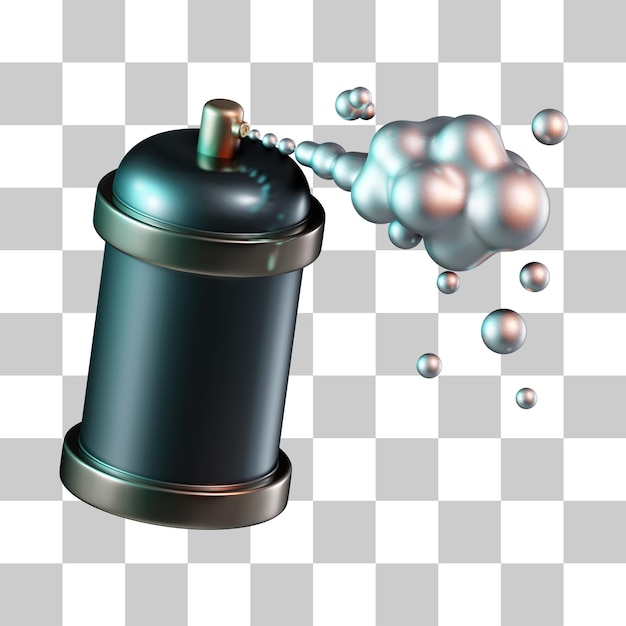 PSD spray can 3d icon