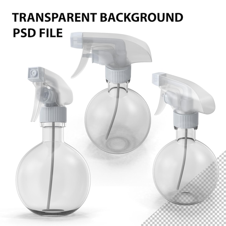 PSD 噴霧清潔劑瓶子 png