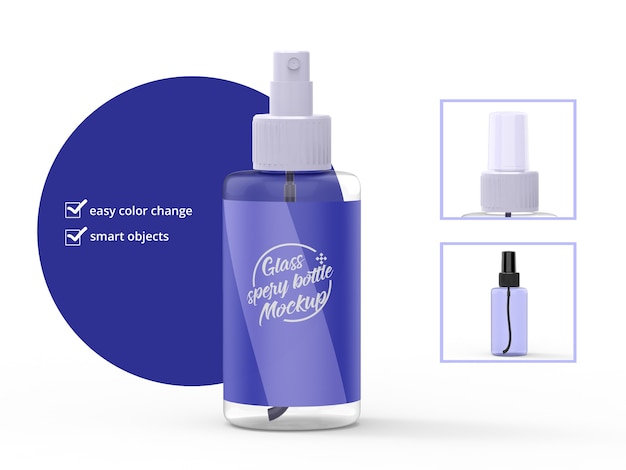 Spray fles mockup realistisch