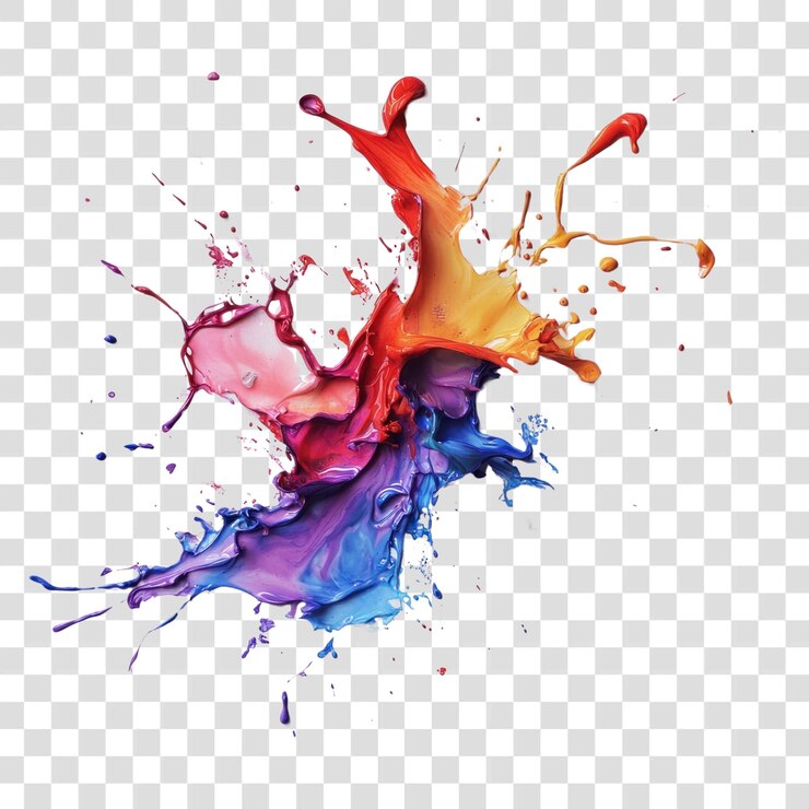 PSD spray paint splash abstract art contemporary