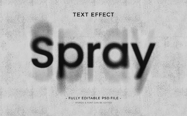 Spray paint text effect