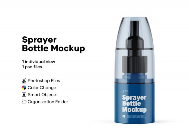 Sprayer bottle mockup