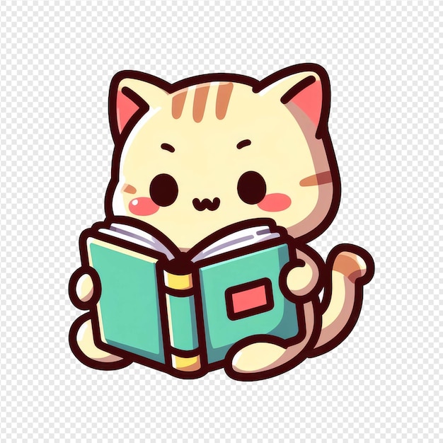 PSD sprightly kitten png-sticker