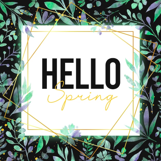 Spring floral sale banner - psd template