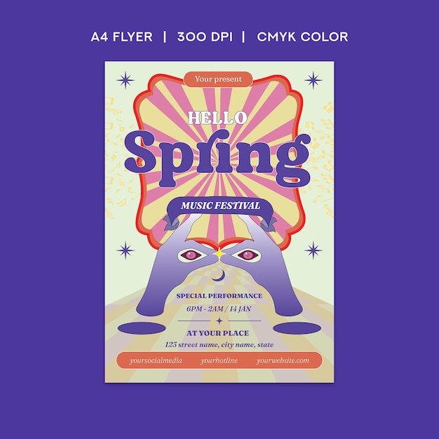 PSD spring music festival flyer