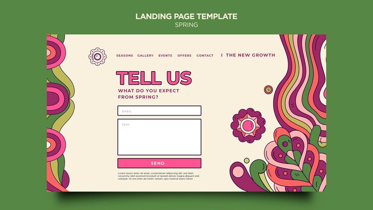 PSD spring party landing page