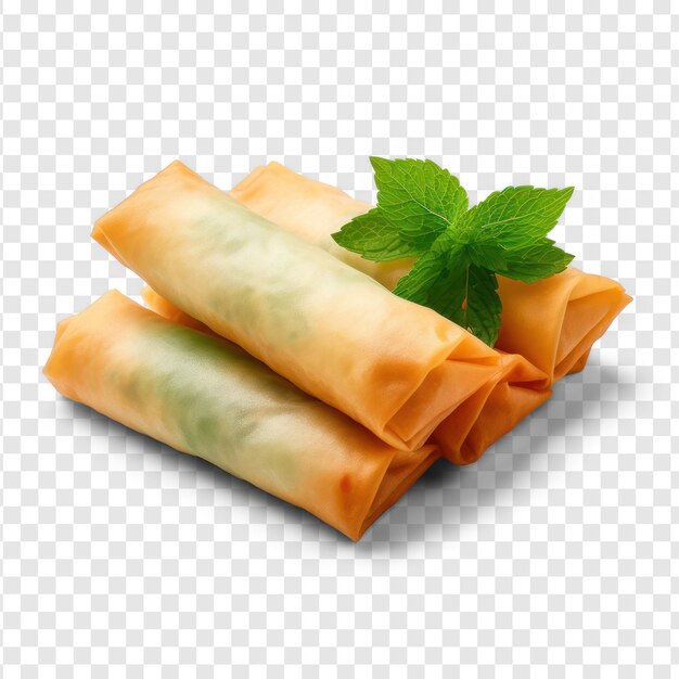 Spring rolls on transparency background psd