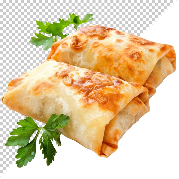 Spring rolls with sweet chili sauce chimichangas food day isolated on transparent background