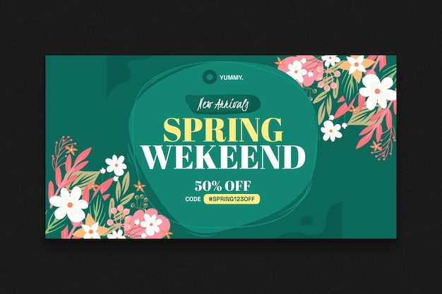 PSD spring sale fb newsfeed