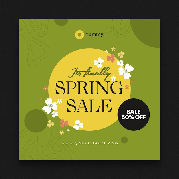 PSD spring sale fb post