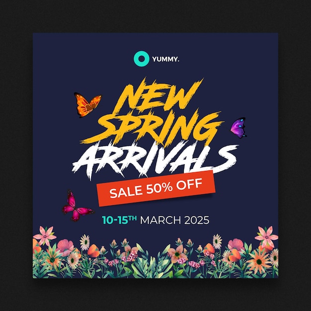 PSD spring sale fb post