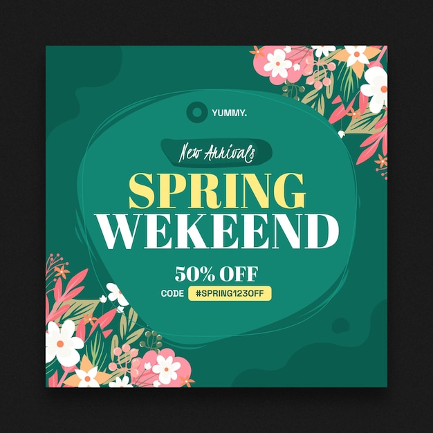 PSD spring sale fb post