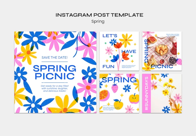 Spring sale template design