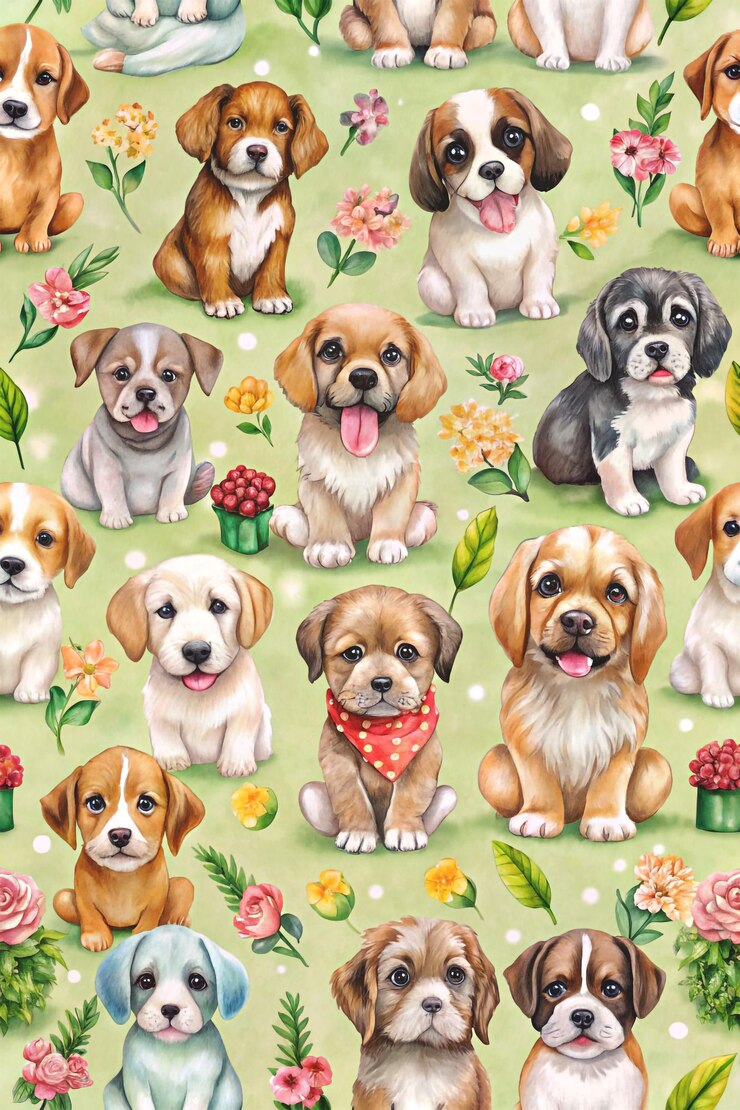PSD spring watercolor seamless texture pattern